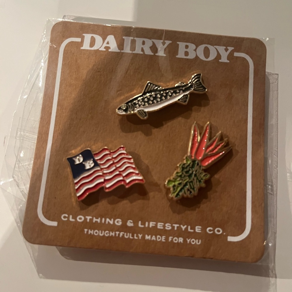 Dairy Boy Enamel Pin Set - Multicolor